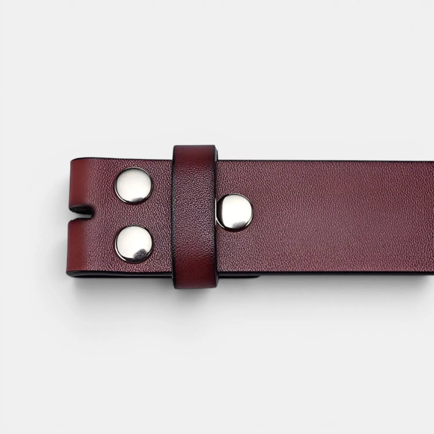 Men's Smooth Leather Belt Strap with Interchangeable Buckle | Corvex | Beltary