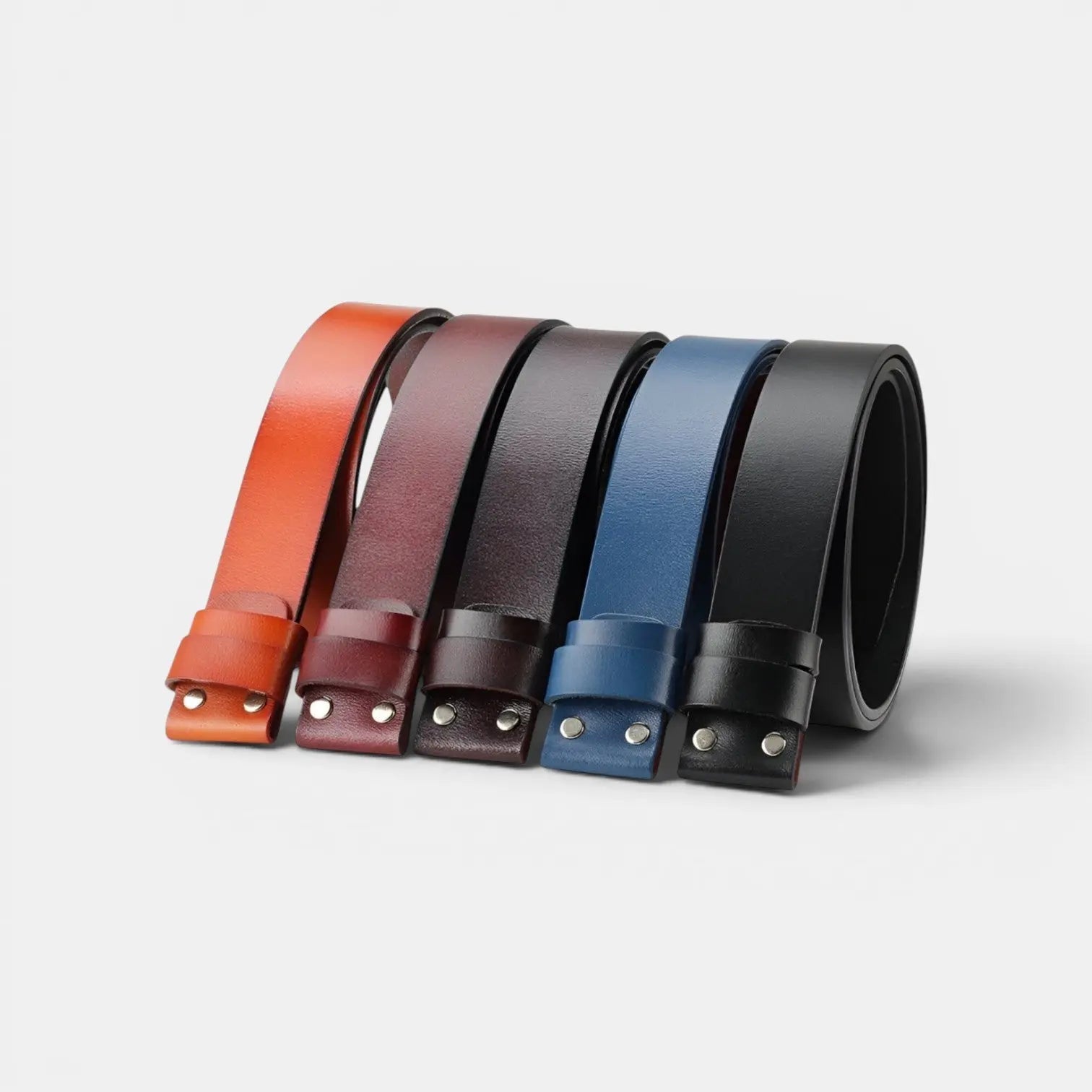 Men's Smooth Leather Belt with Interchangeable Buckle | Lirvex | Beltary