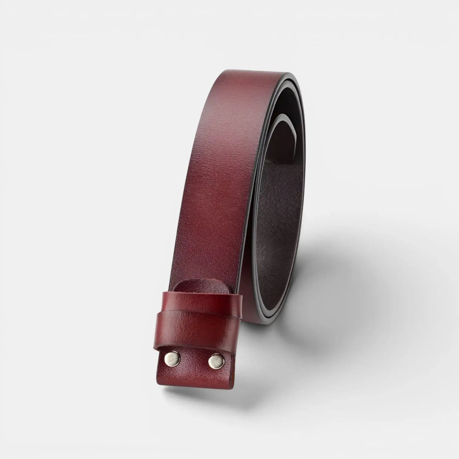 Men's Smooth Leather Belt with Interchangeable Buckle | Lirvex | Beltary