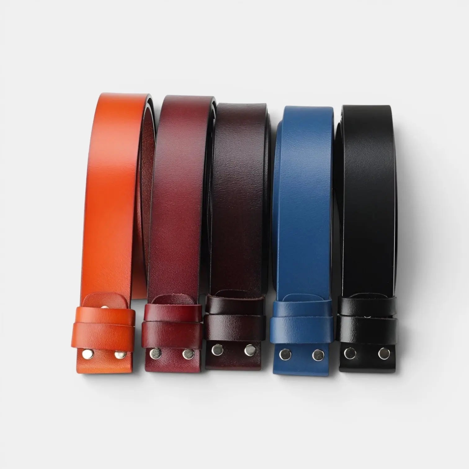 Men's Smooth Leather Belt with Interchangeable Buckle | Lirvex | Beltary