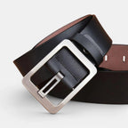 Men's Smooth Leather Belt with Perforated Pin Buckle | Lorjex | Beltary