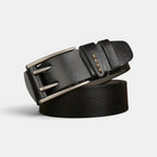 Men's Smooth Leather Casual Belt Double Prong Buckle | Talvox | Beltary