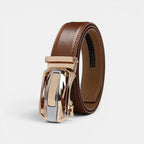 Men's Smooth Leather Formal Belt Automatic Buckle | Morvex | Beltary