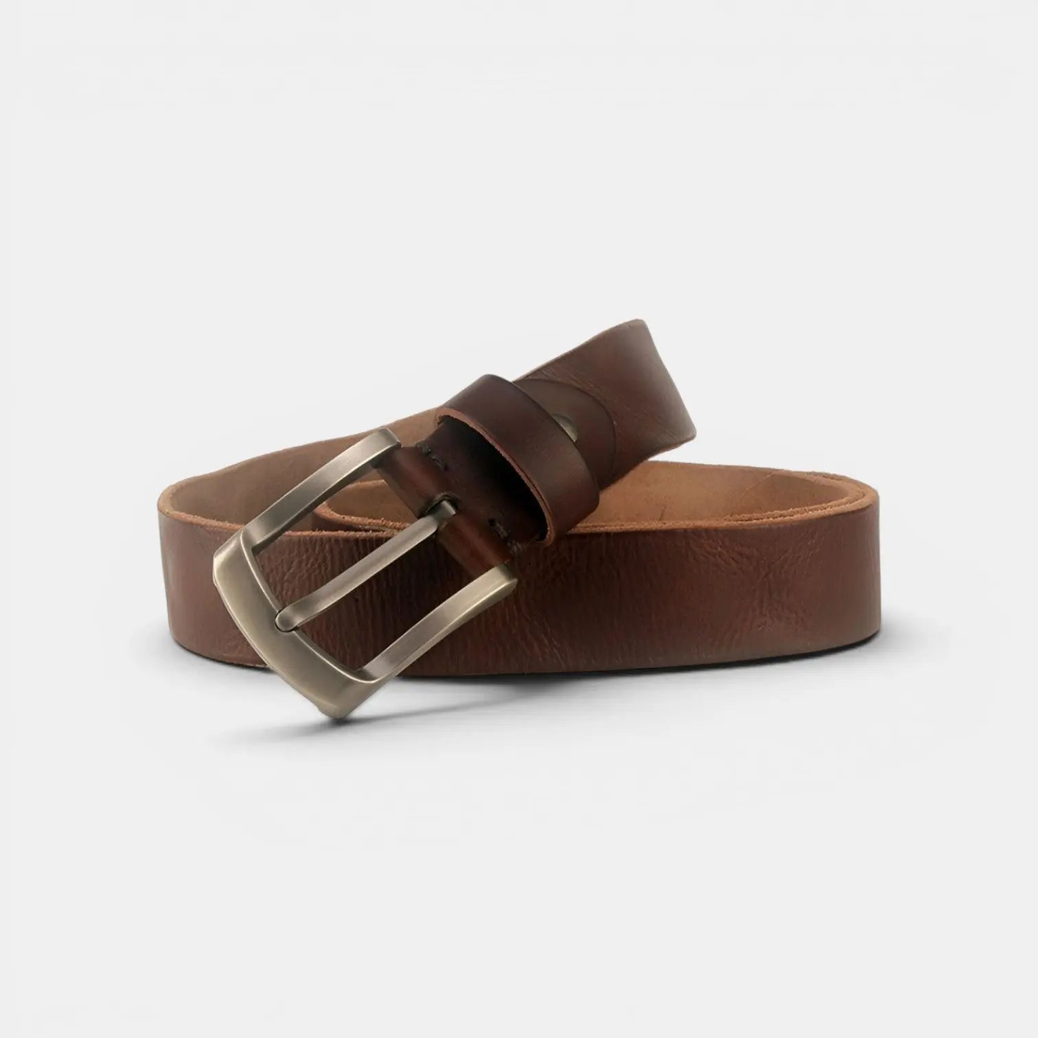 Men's Soft Full Grain Leather Belt Pin Buckle | Florvex | Beltary
