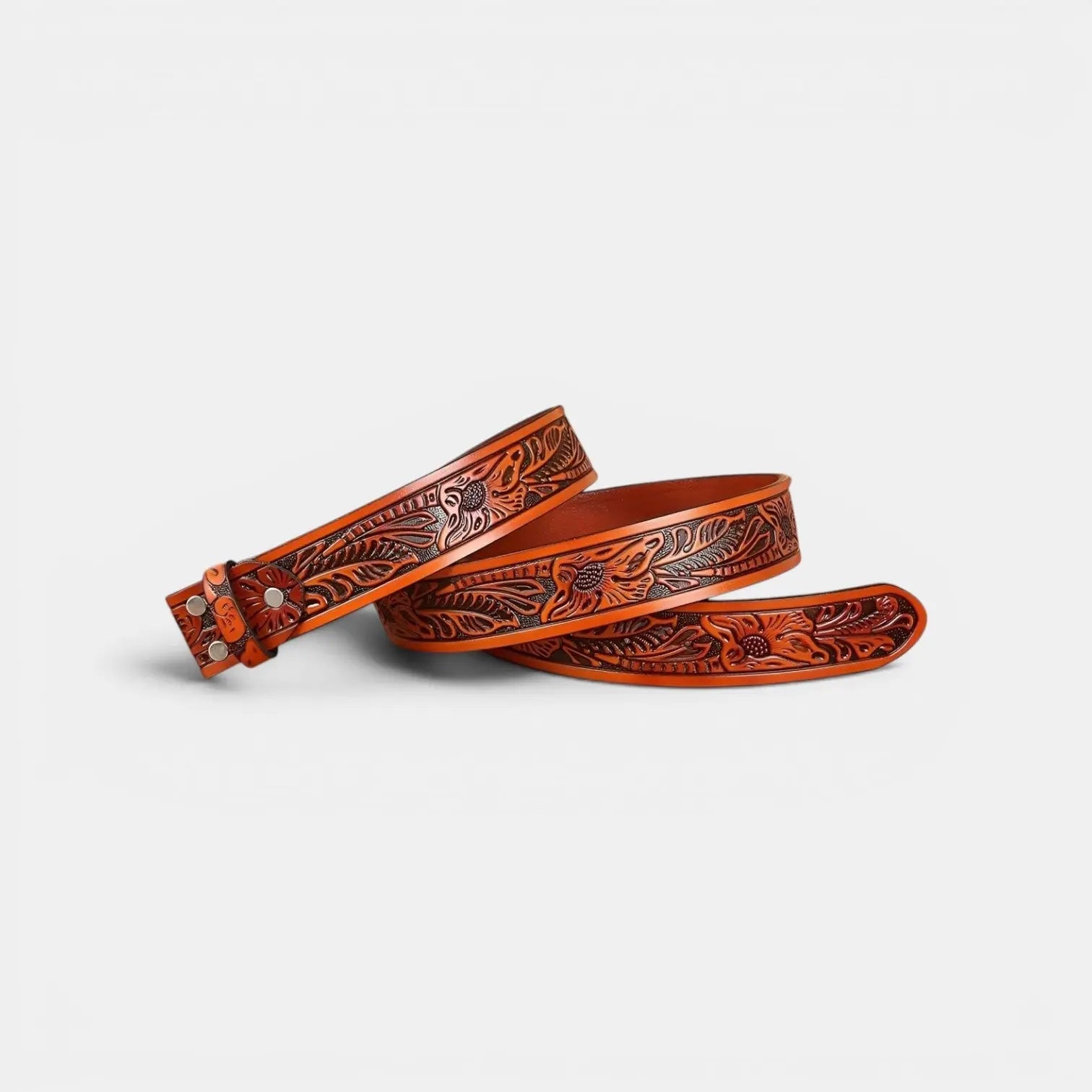 Men's Textured Leather Belt Strap Interchangeable Buckle | Delvox | Beltary