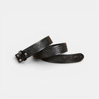 Men's Textured Leather Belt Strap Interchangeable Buckle | Delvox | Beltary