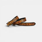 Men's Textured Leather Belt Strap Interchangeable Buckle | Delvox | Beltary