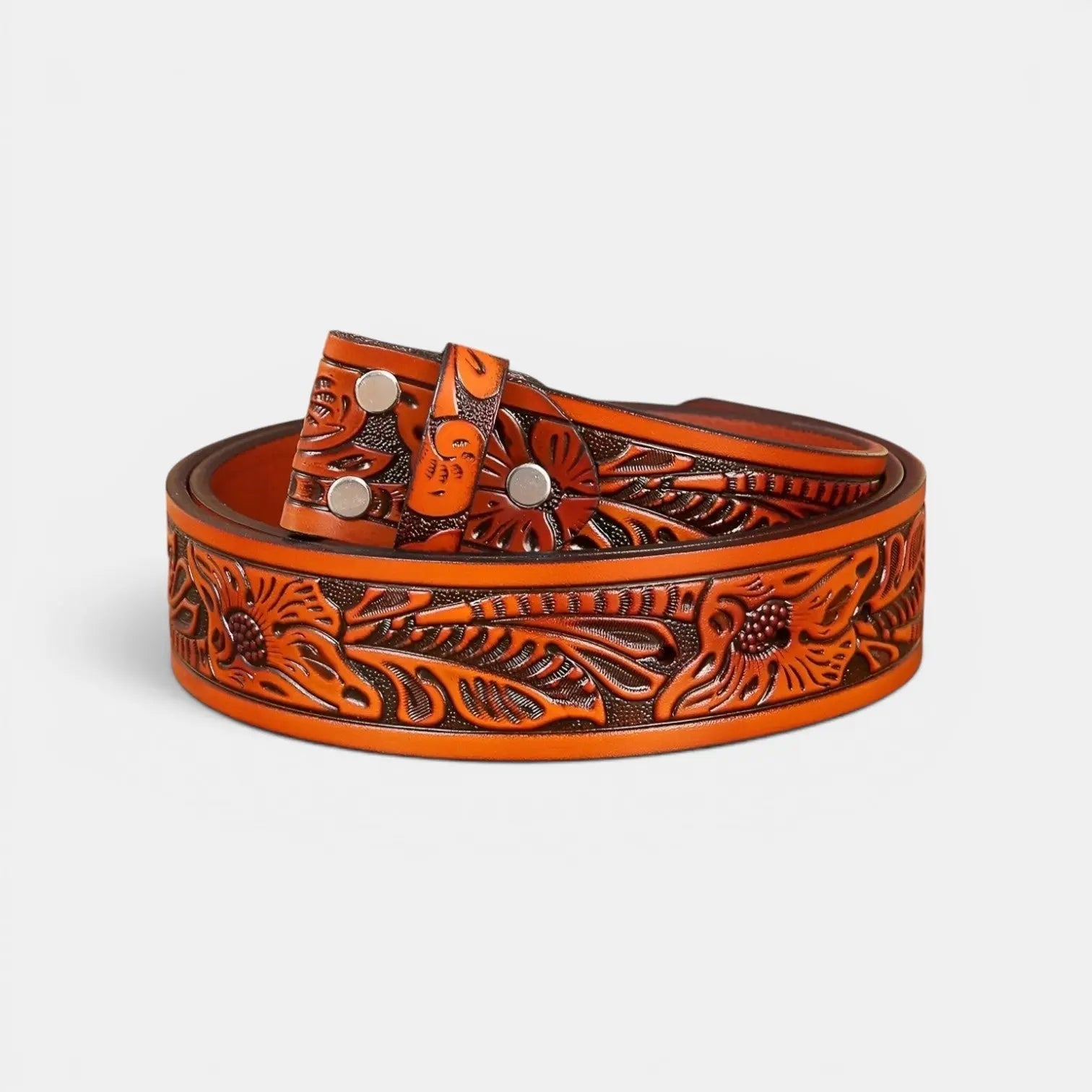 Men's Textured Leather Belt Strap Interchangeable Buckle | Delvox | Beltary