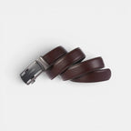 Men's Textured Leather Belt with Automatic Buckle for Suits | Kolvex | Beltary