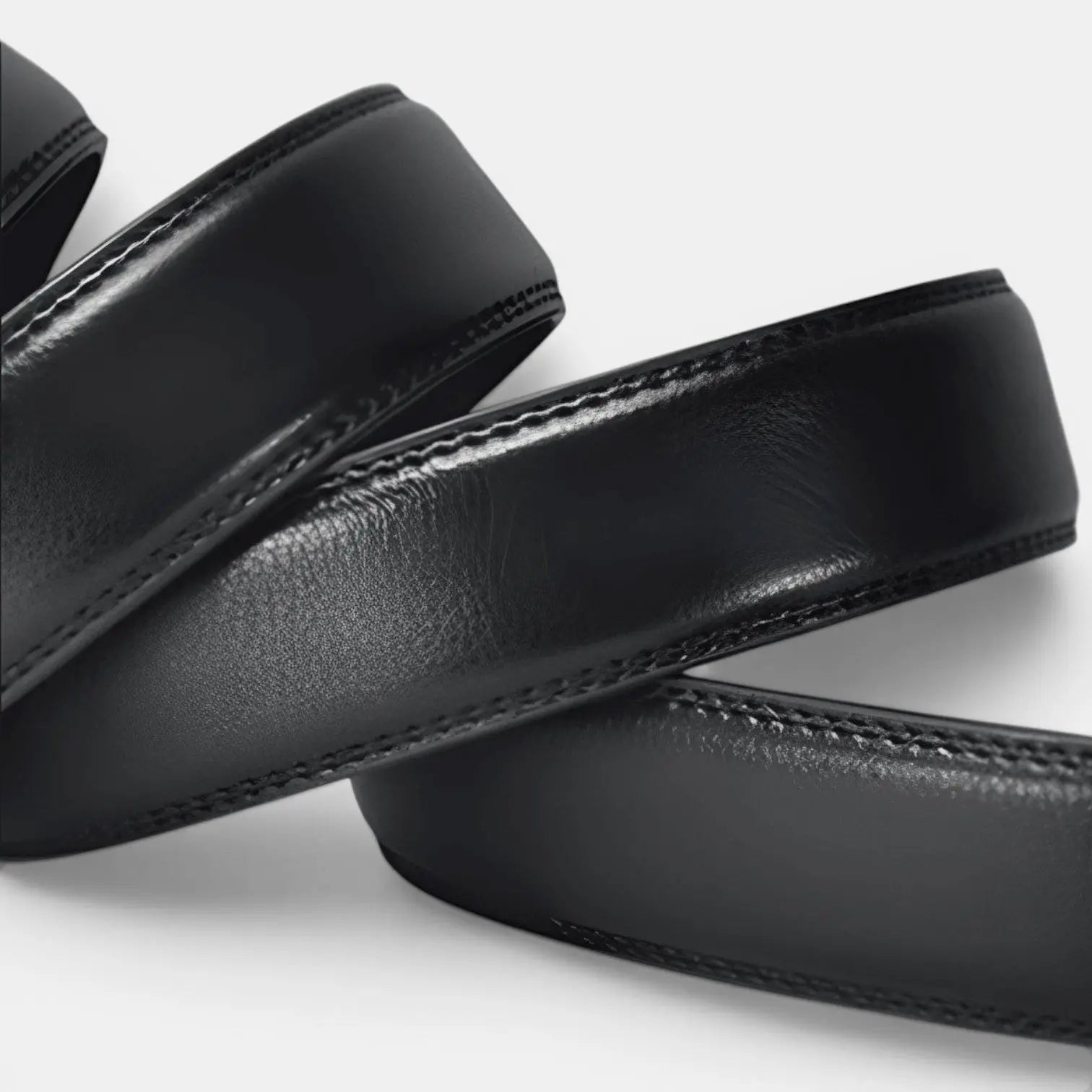 Men's Textured Leather Belt with Automatic Buckle for Suits | Kolvex | Beltary