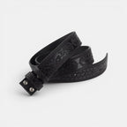 Men's Textured Leather Interchangeable Buckle-Free Belt | Dravex | Beltary