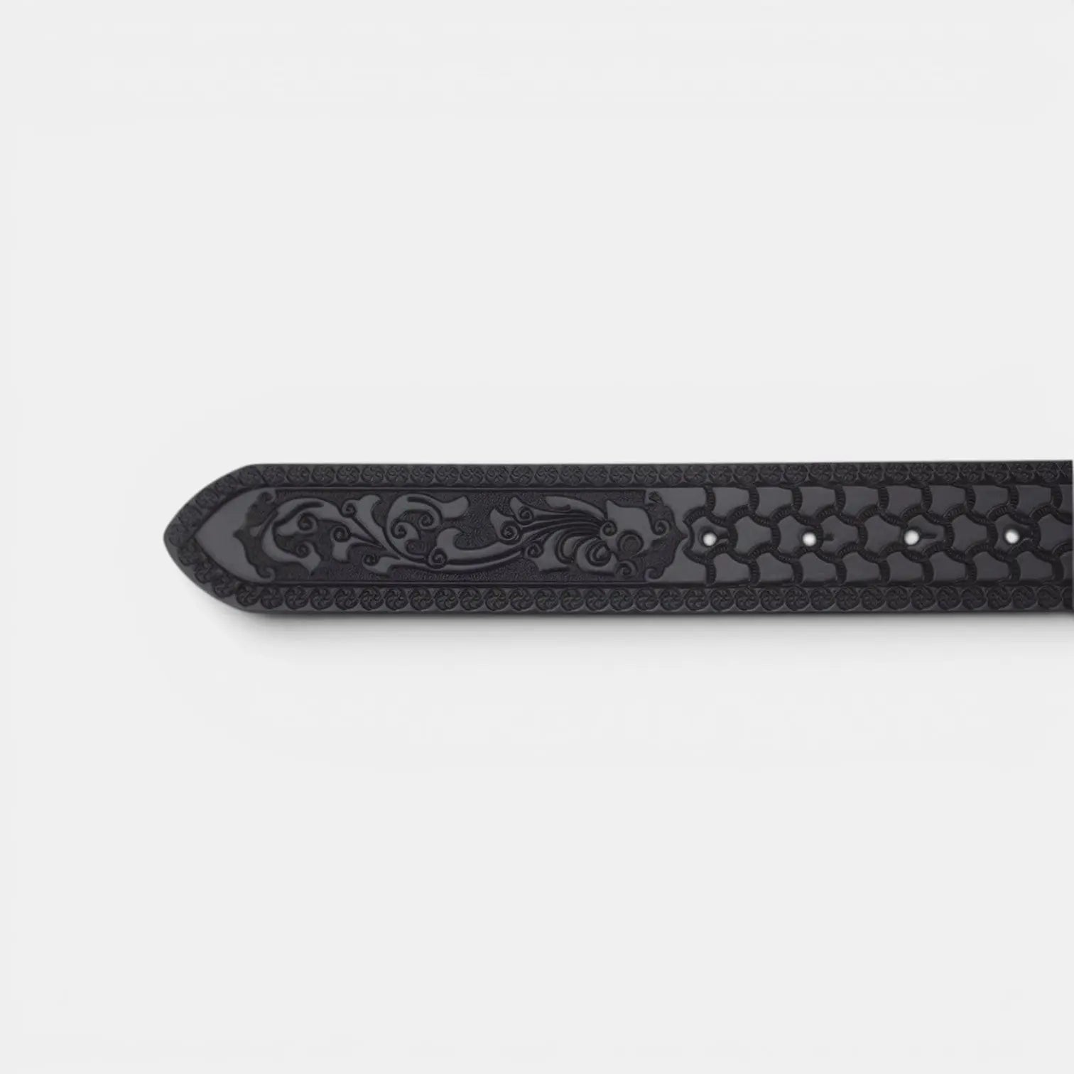 Men's Textured Leather Interchangeable Buckle-Free Belt | Dravex | Beltary