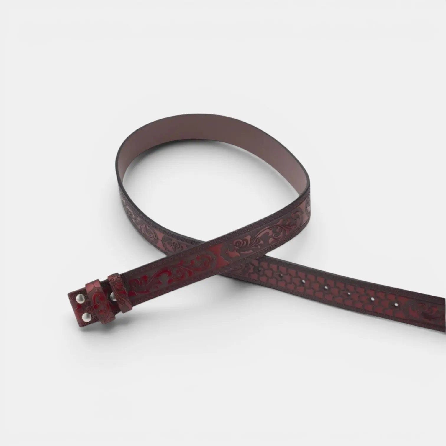 Men's Textured Leather Interchangeable Buckle-Free Belt | Dravex | Beltary