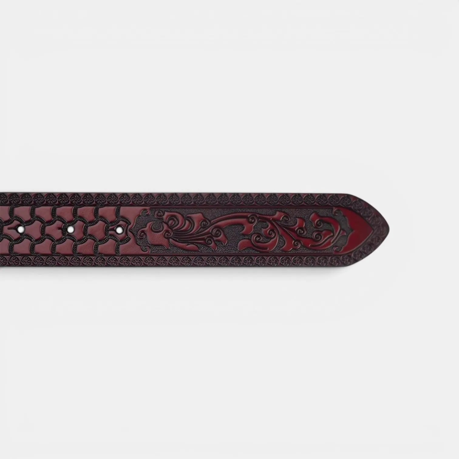 Men's Textured Leather Interchangeable Buckle-Free Belt | Dravex | Beltary