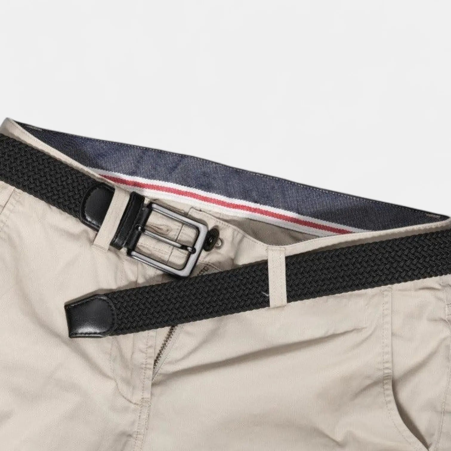 Men's Two-Tone Elasticated Braided Belt with Buckle | Keltav | Beltary