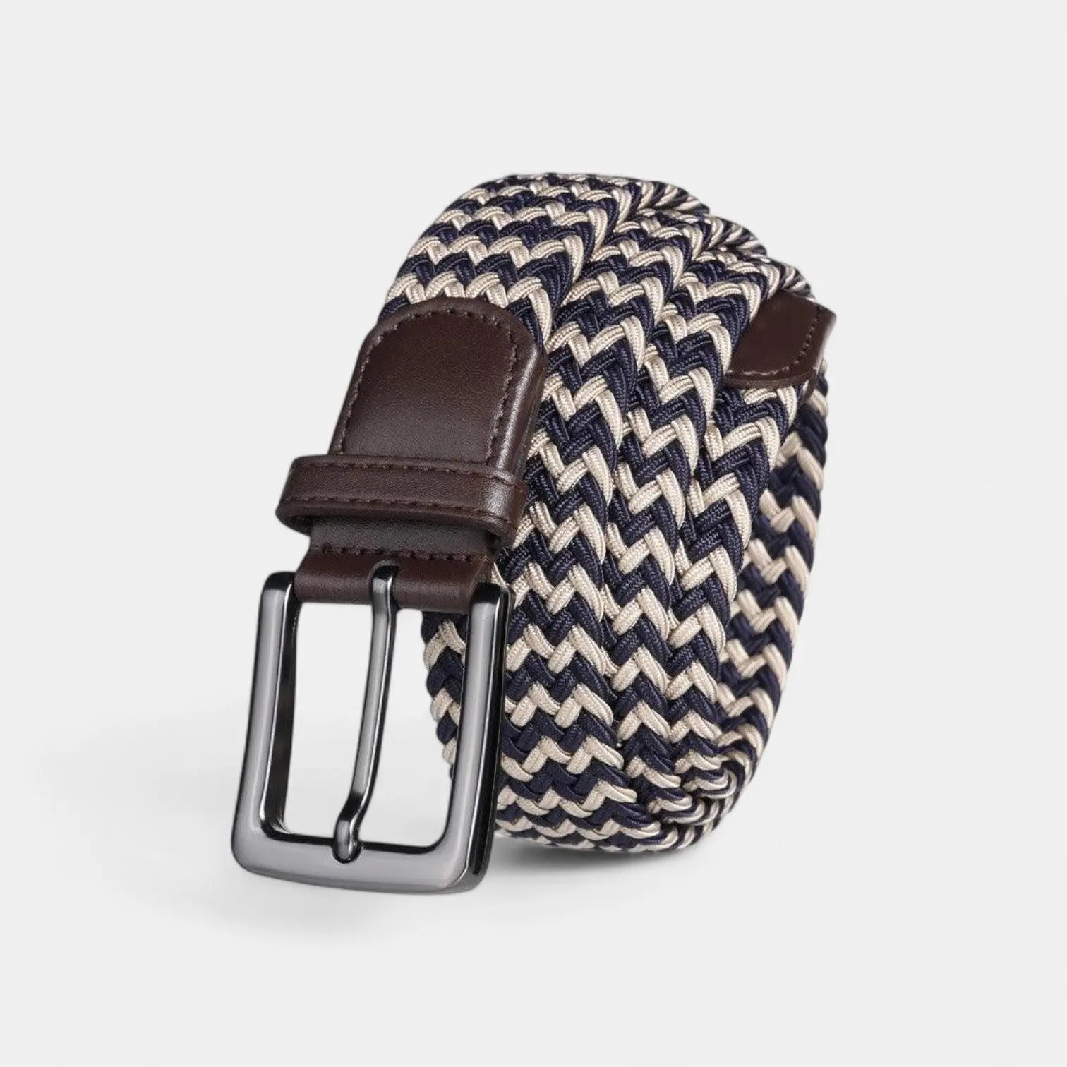 Men's Two-Tone Elasticated Braided Belt with Buckle | Keltav | Beltary