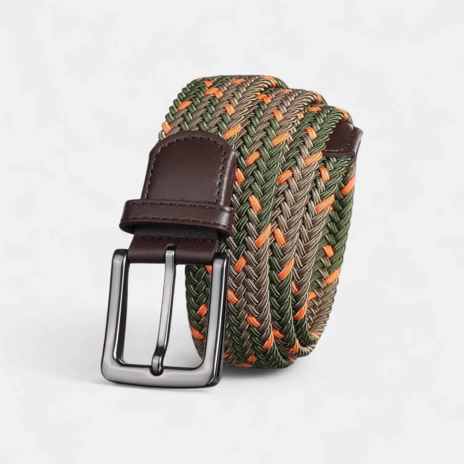 Men's Two-Tone Elasticated Braided Belt with Buckle | Keltav | Beltary