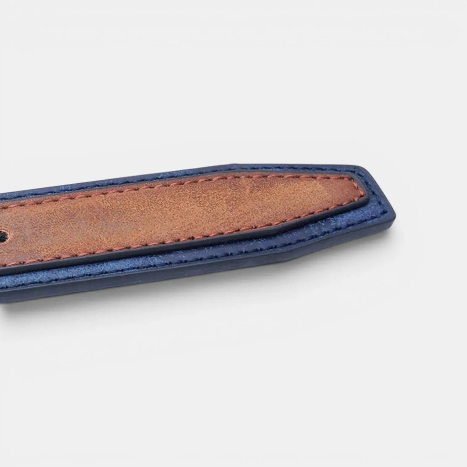 Men's Vegan Faux Leather Belt Aged Finish Pin Buckle | Veltox | Beltary