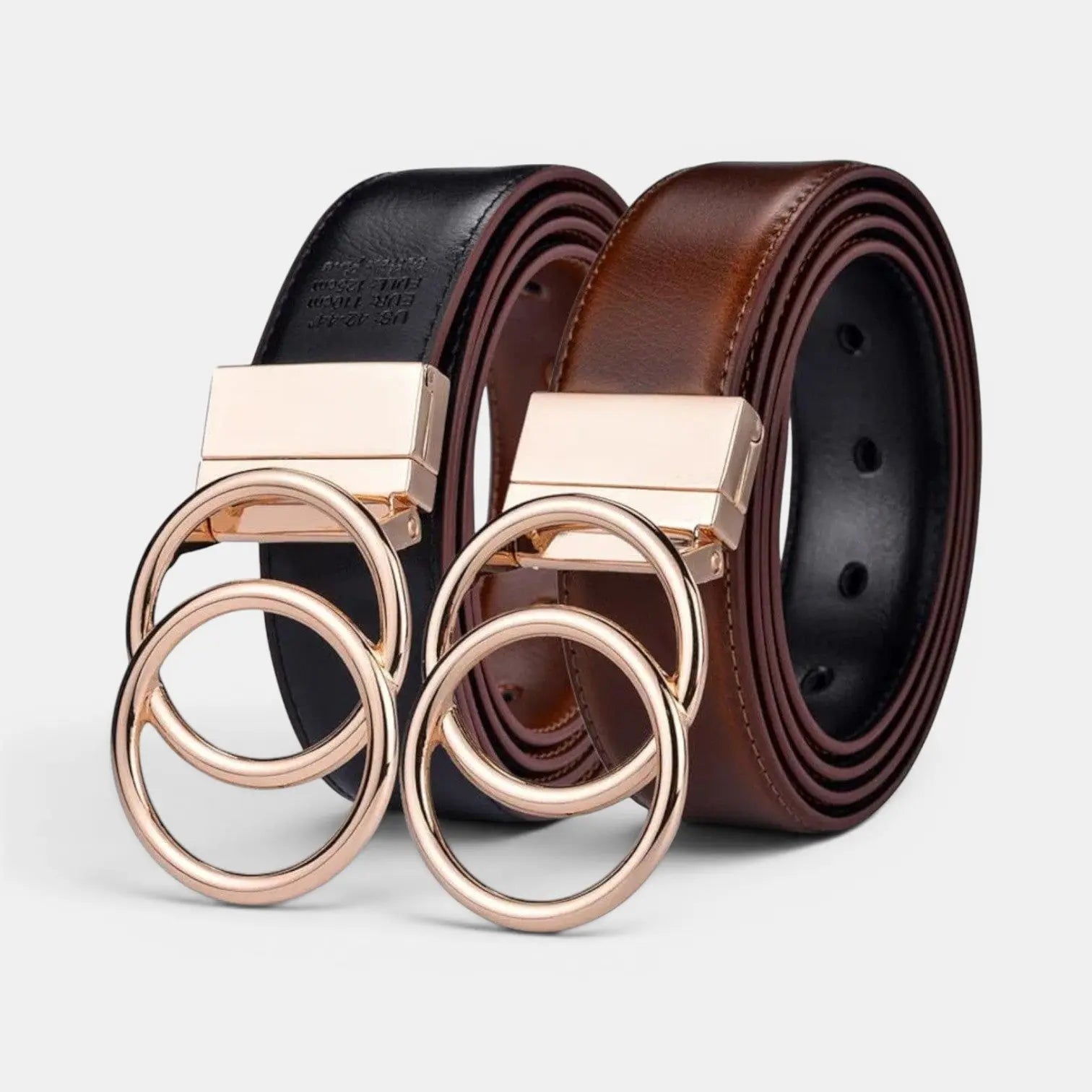 Reversible Leather Belt for Women Double Ring Buckle | Lorvex | Beltary