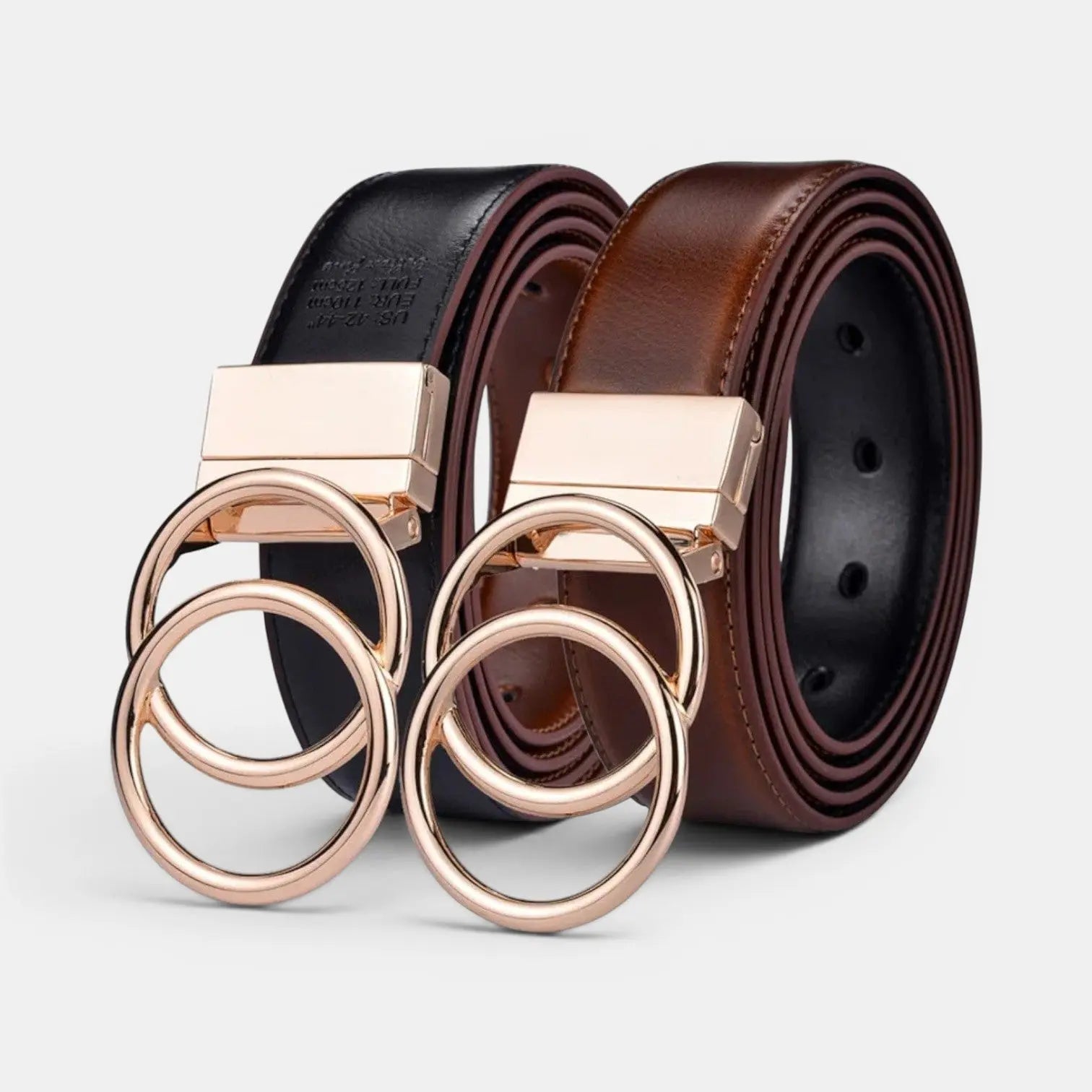 Reversible Leather Belt for Women Double Ring Buckle | Lorvex | Beltary