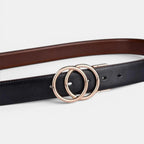 Reversible Leather Belt for Women Double Ring Buckle | Lorvex | Beltary