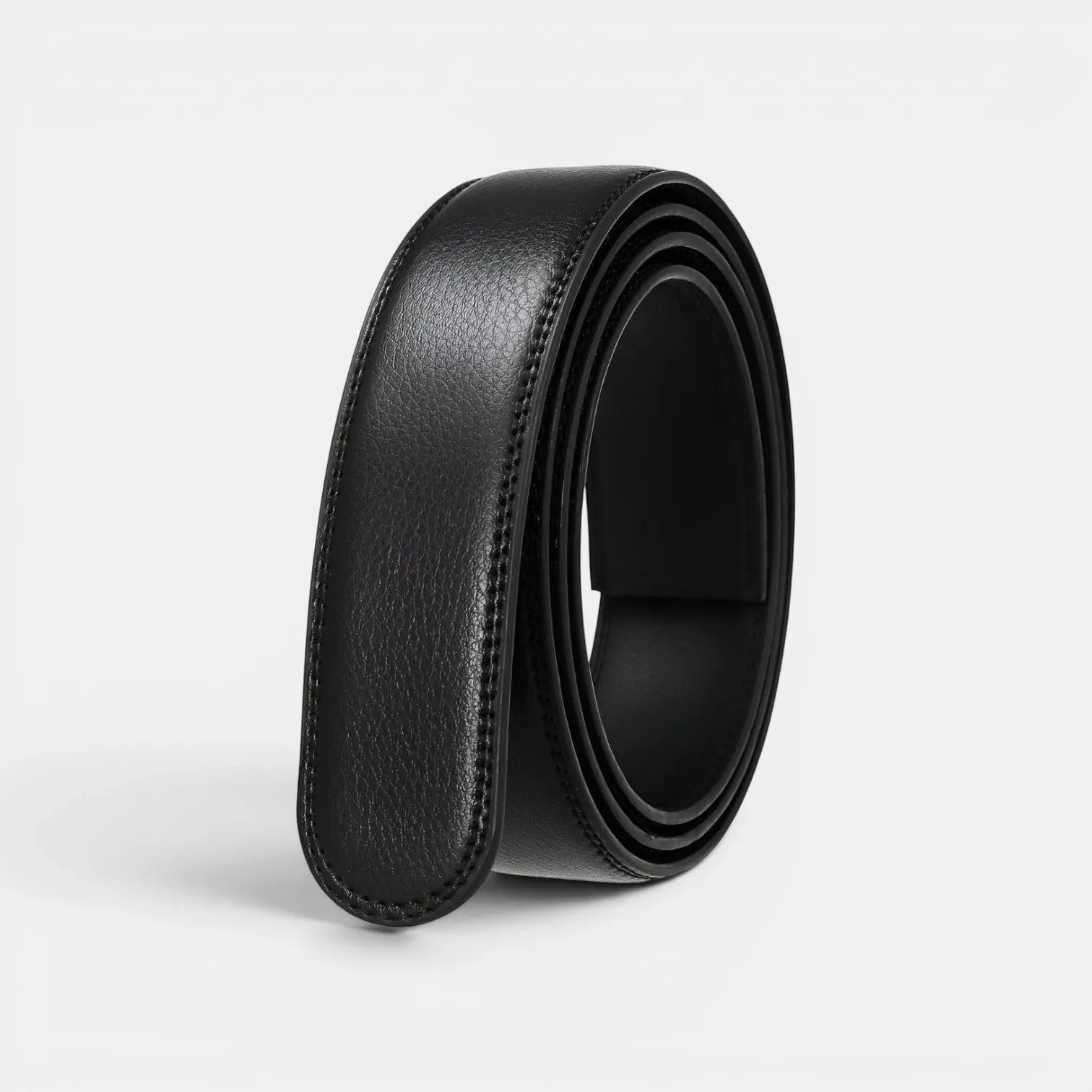 Smooth Leather Belt Without Automatic Buckle for Men's Suits | Corvil | Beltary