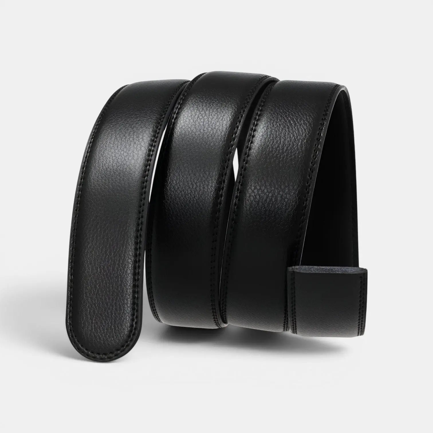 Smooth Leather Belt Without Automatic Buckle for Men's Suits | Corvil | Beltary