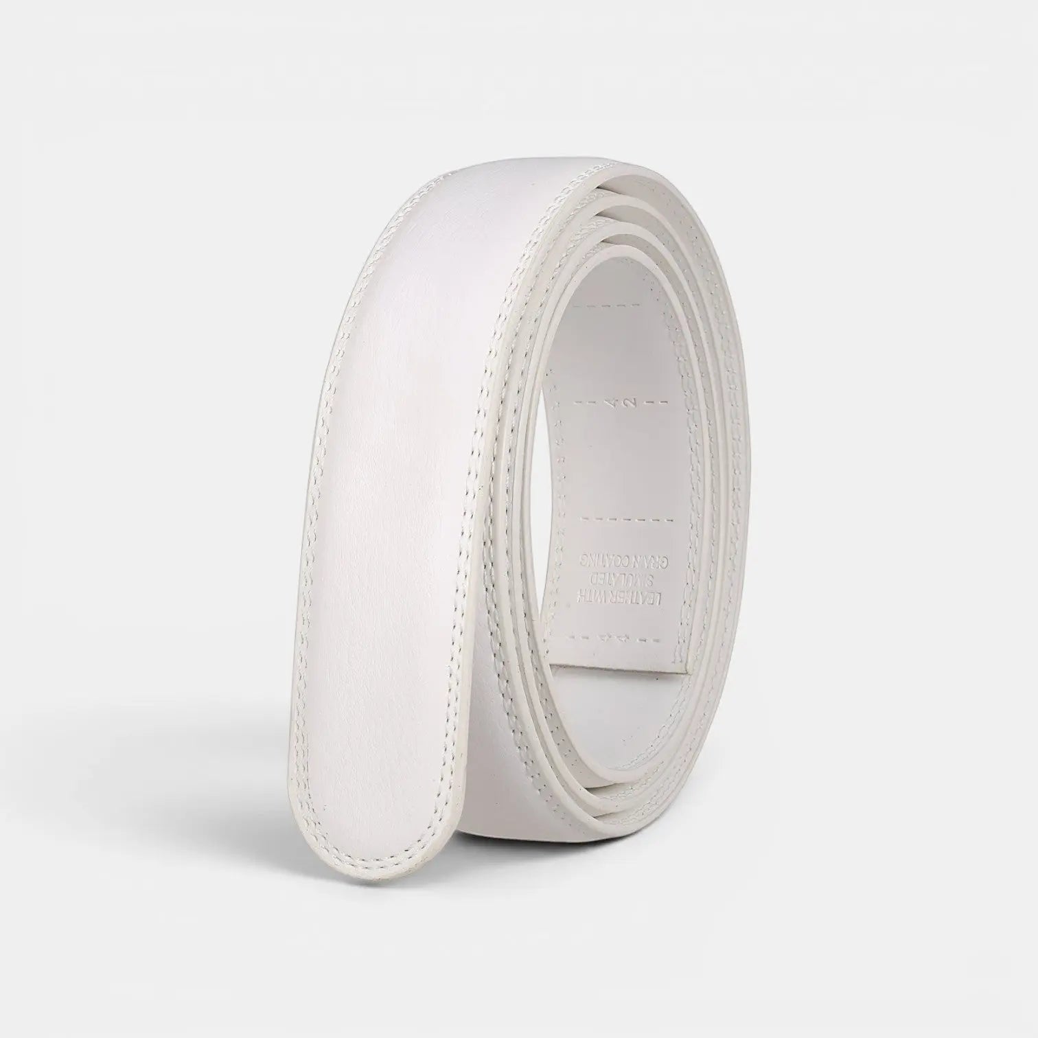 Smooth Leather Belt Without Automatic Buckle for Men's Suits | Corvil | Beltary