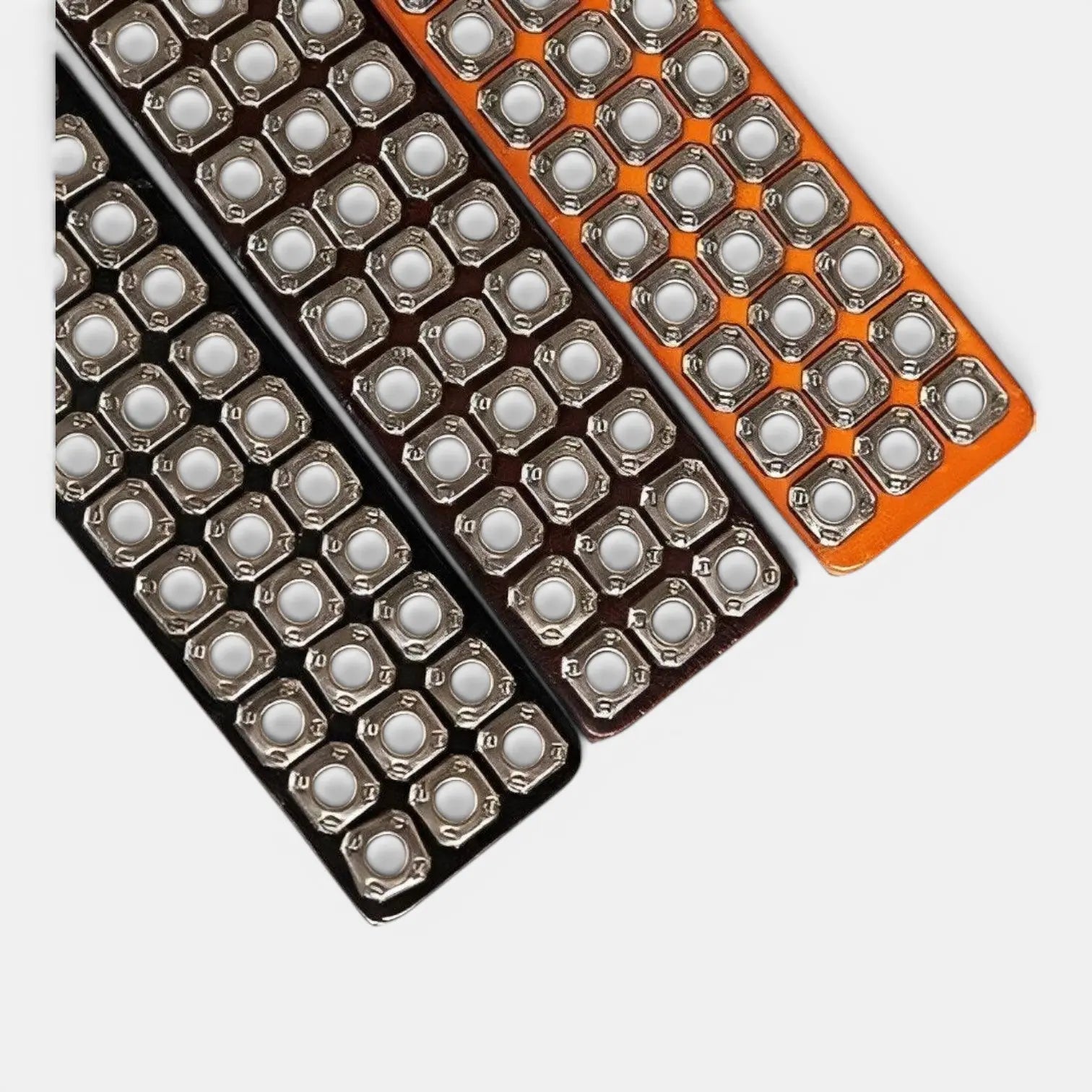 Studded Leather Belt Rivets Triple Prong Buckle Unisex | Rivex | Beltary