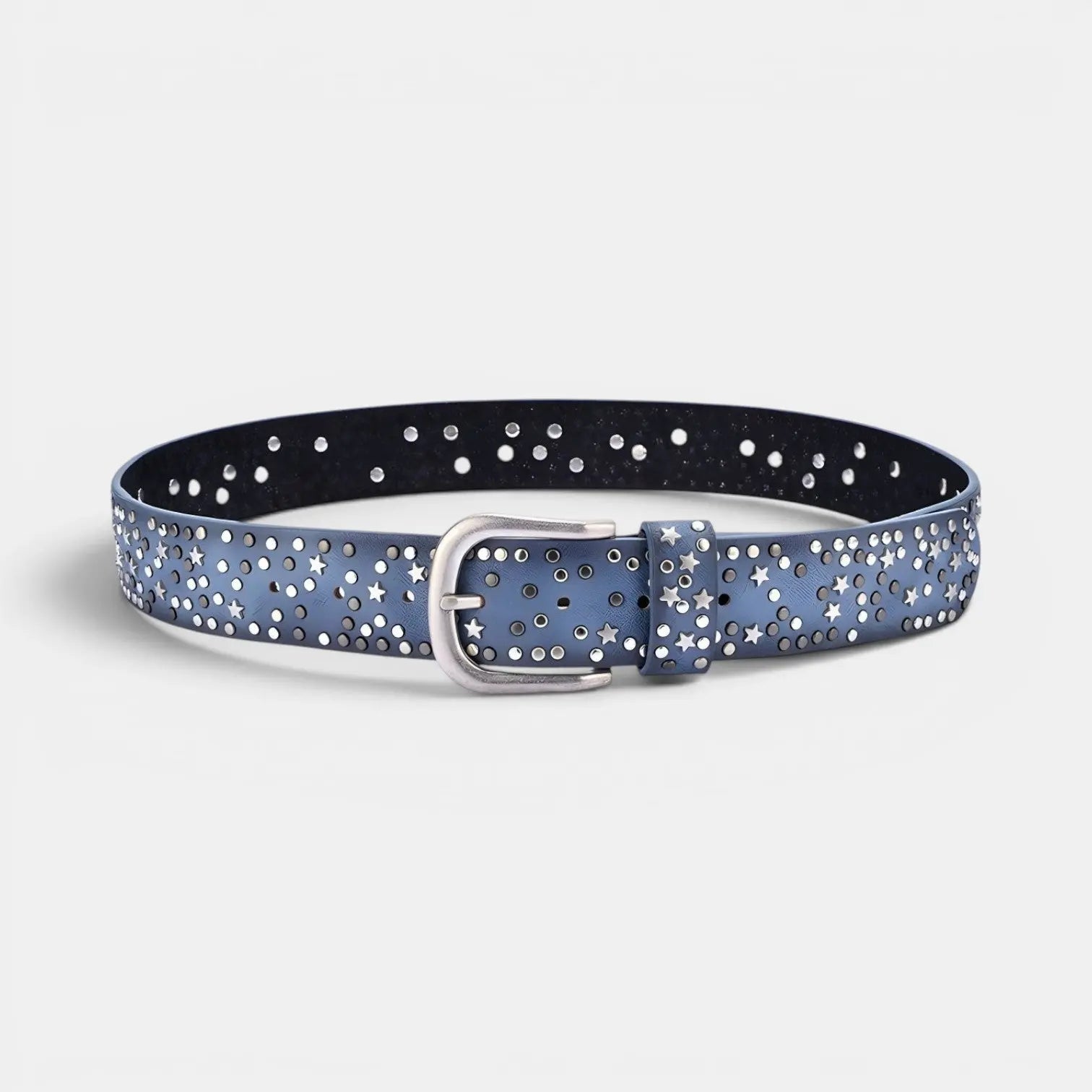 Studded Vegan Faux Leather Belt for Women with Star Rivets | Rilvex | Beltary