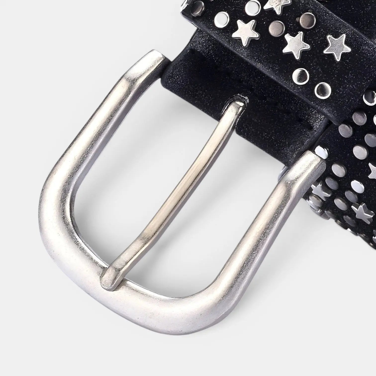 Studded Vegan Faux Leather Belt for Women with Star Rivets | Rilvex | Beltary