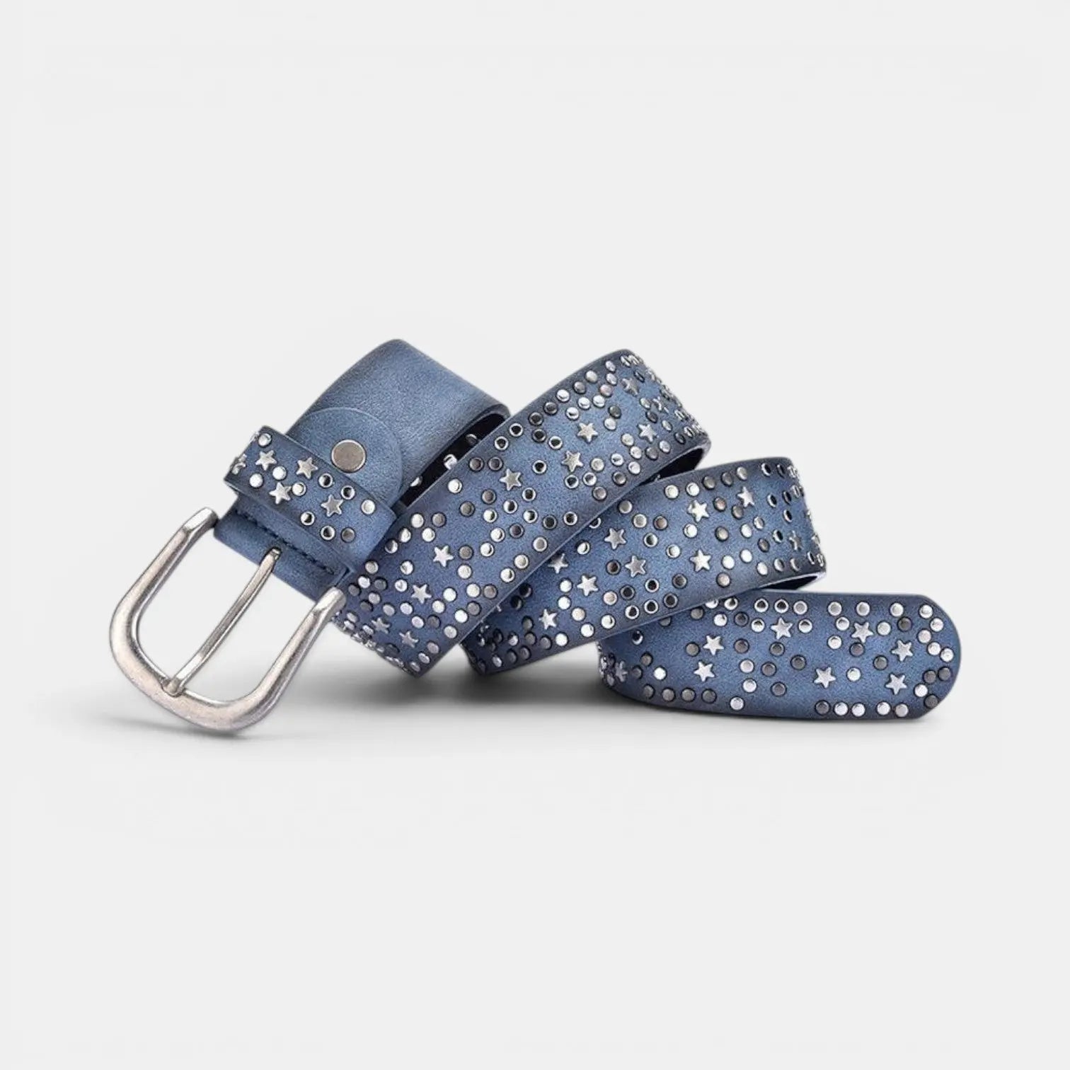 Studded Vegan Faux Leather Belt for Women with Star Rivets | Rilvex | Beltary