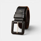 Unisex Leather Belt Large Size Square Buckle | Kervax | Beltary