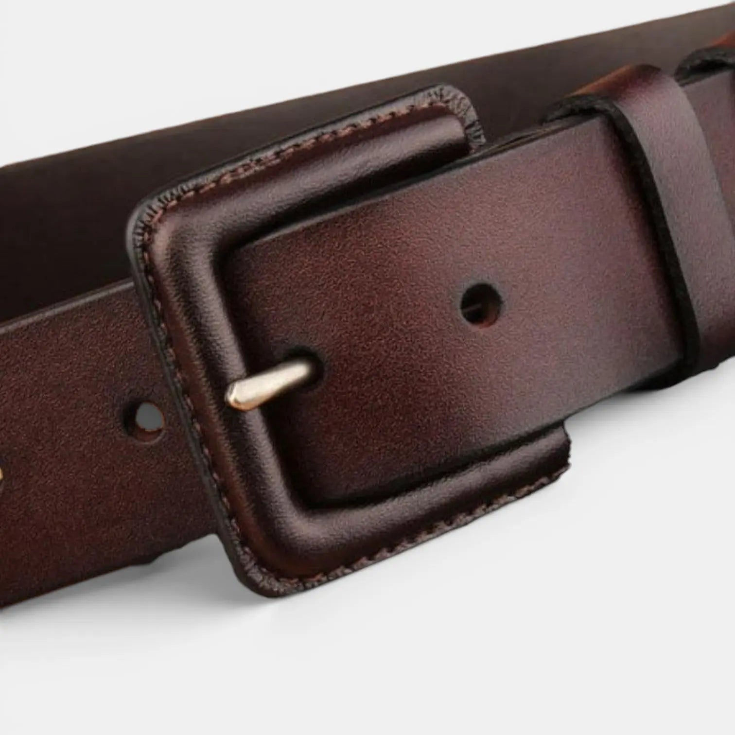 Unisex Leather Belt Large Size Square Buckle | Kervax | Beltary