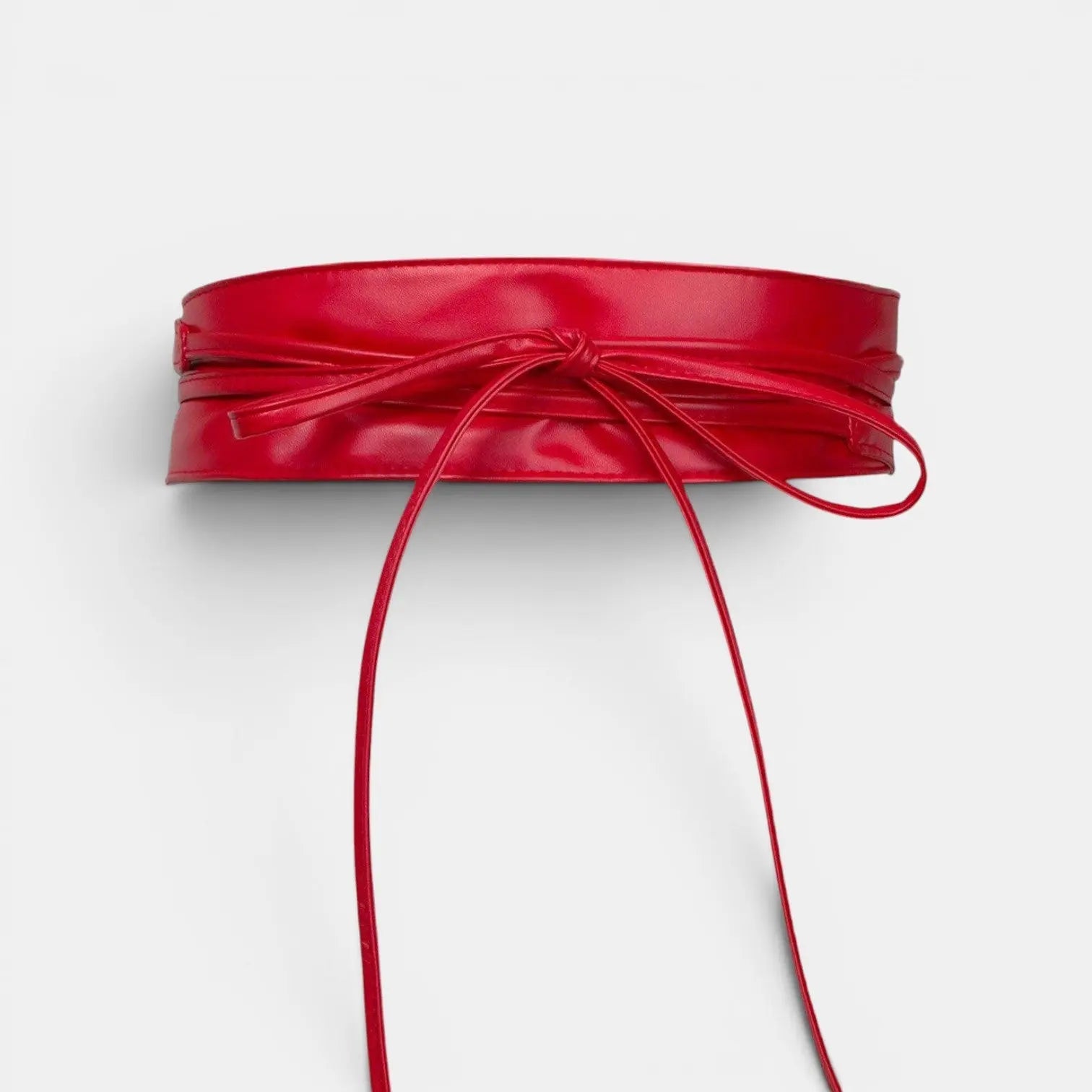 Wide 6.5cm Vegan Faux Leather Tie Belt for Women Smooth Soft | Zelnov | Beltary