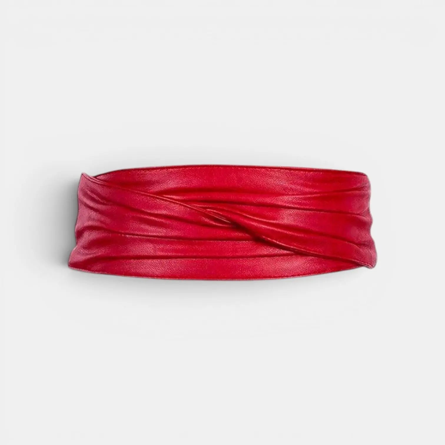 Wide Draped Vegan Faux Leather High-Waist Belt for Women | Orvex | Beltary