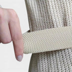 Wide Elastic Belt for Women Double Ring Gold Buckle | Elvorx | Beltary