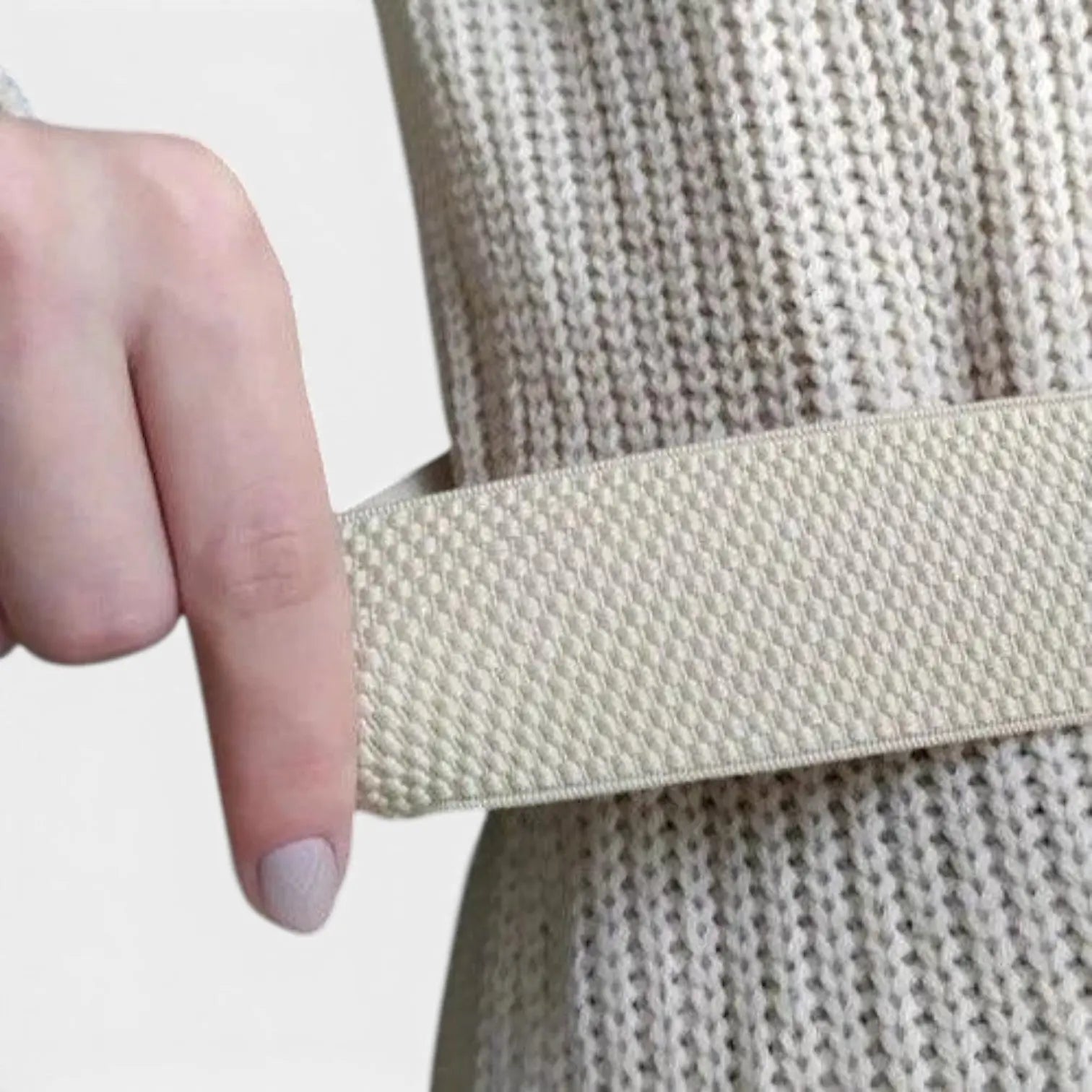 Wide Elastic Belt for Women Double Ring Gold Buckle | Elvorx | Beltary