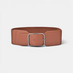Wide Elastic Belt Women High Waist Gold Buckle | Calvex | Beltary