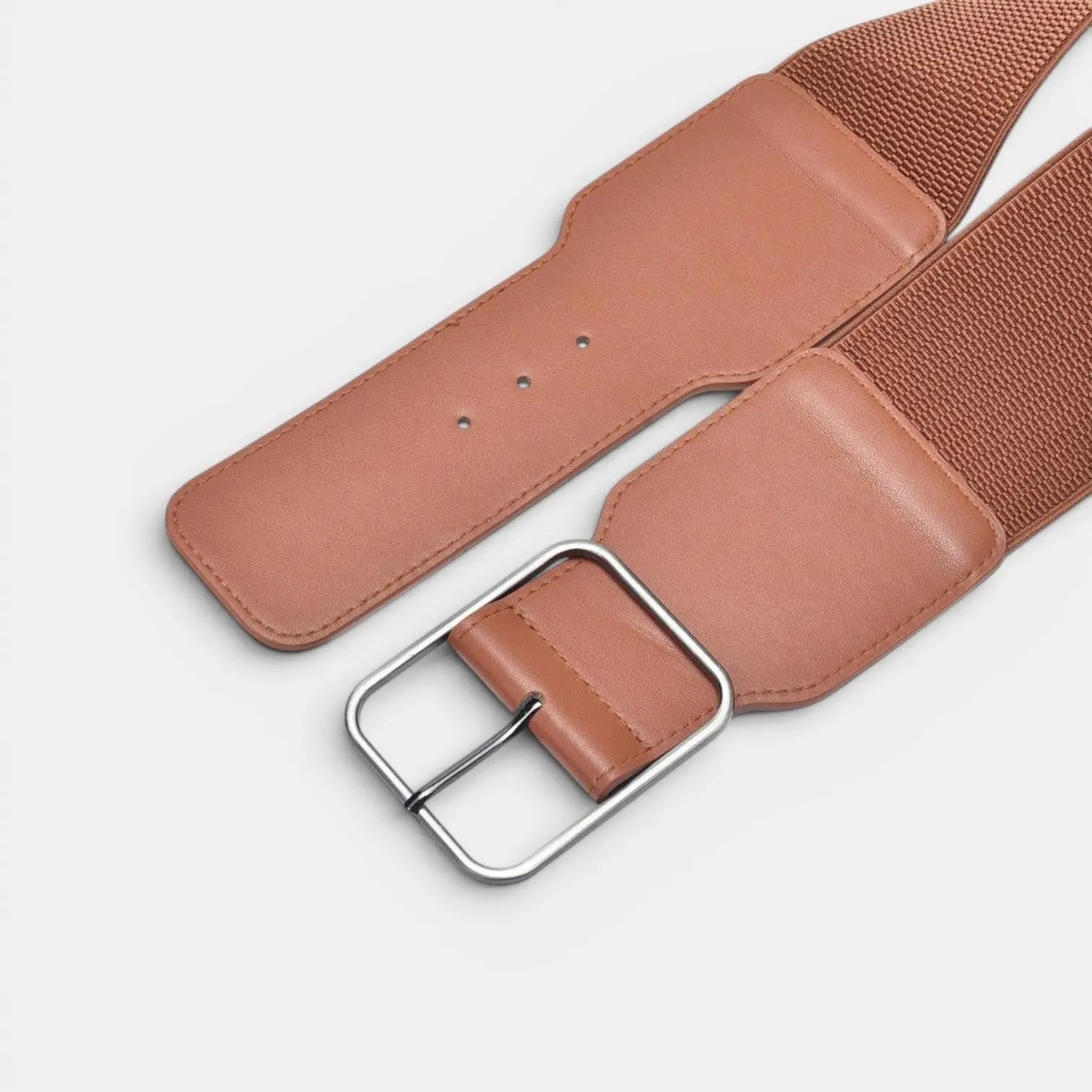 Wide Elastic Belt Women High Waist Gold Buckle | Calvex | Beltary