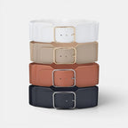 Wide Elastic Belt Women High Waist Gold Buckle | Calvex | Beltary