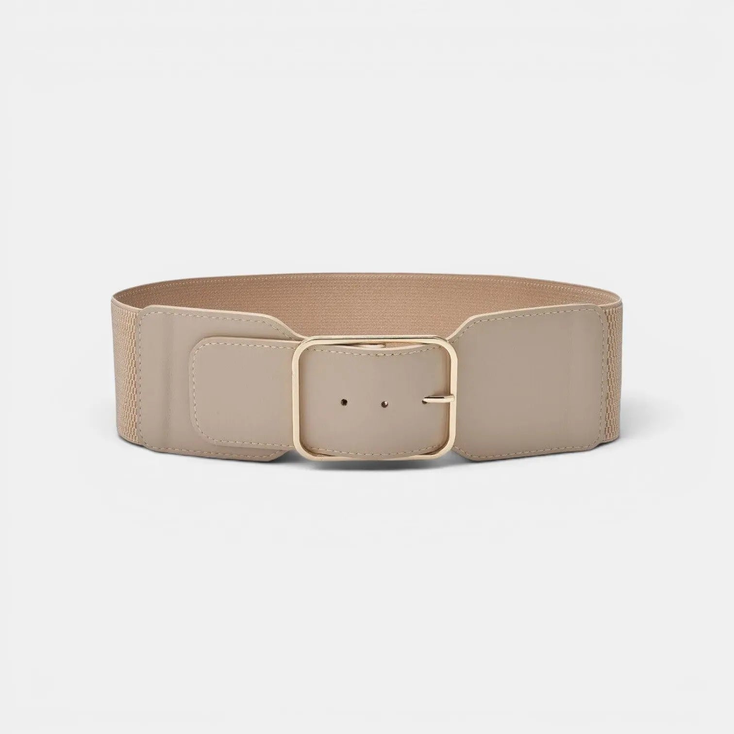 Wide Elastic Belt Women High Waist Gold Buckle | Calvex | Beltary