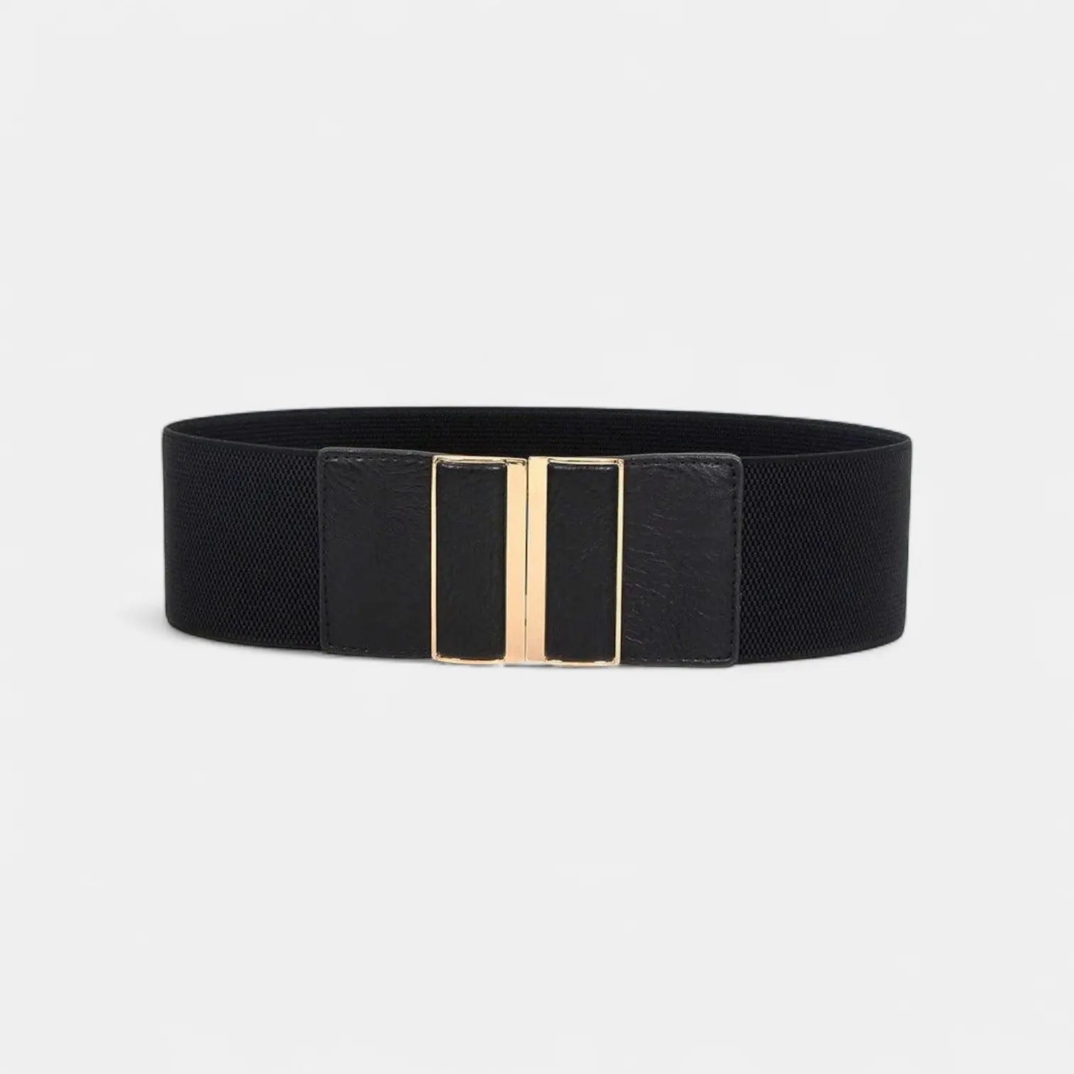 Wide Elastic Belt Women's High Waist Gold Buckle | Dorvan | Beltary