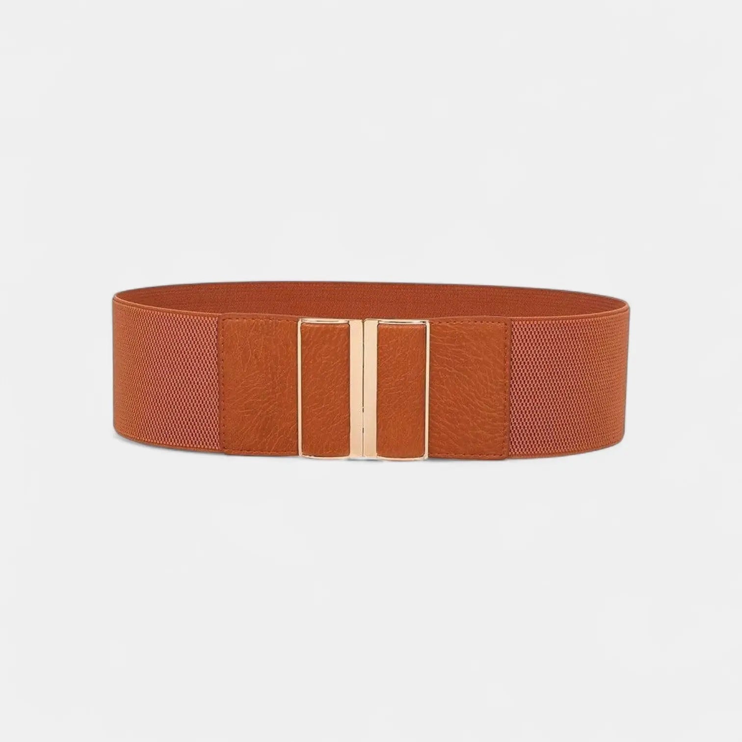Wide Elastic Belt Women's High Waist Gold Buckle | Dorvan | Beltary