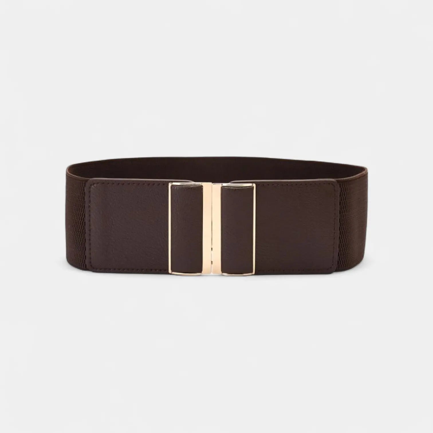Wide Elastic Belt Women's High Waist Gold Buckle | Dorvan | Beltary