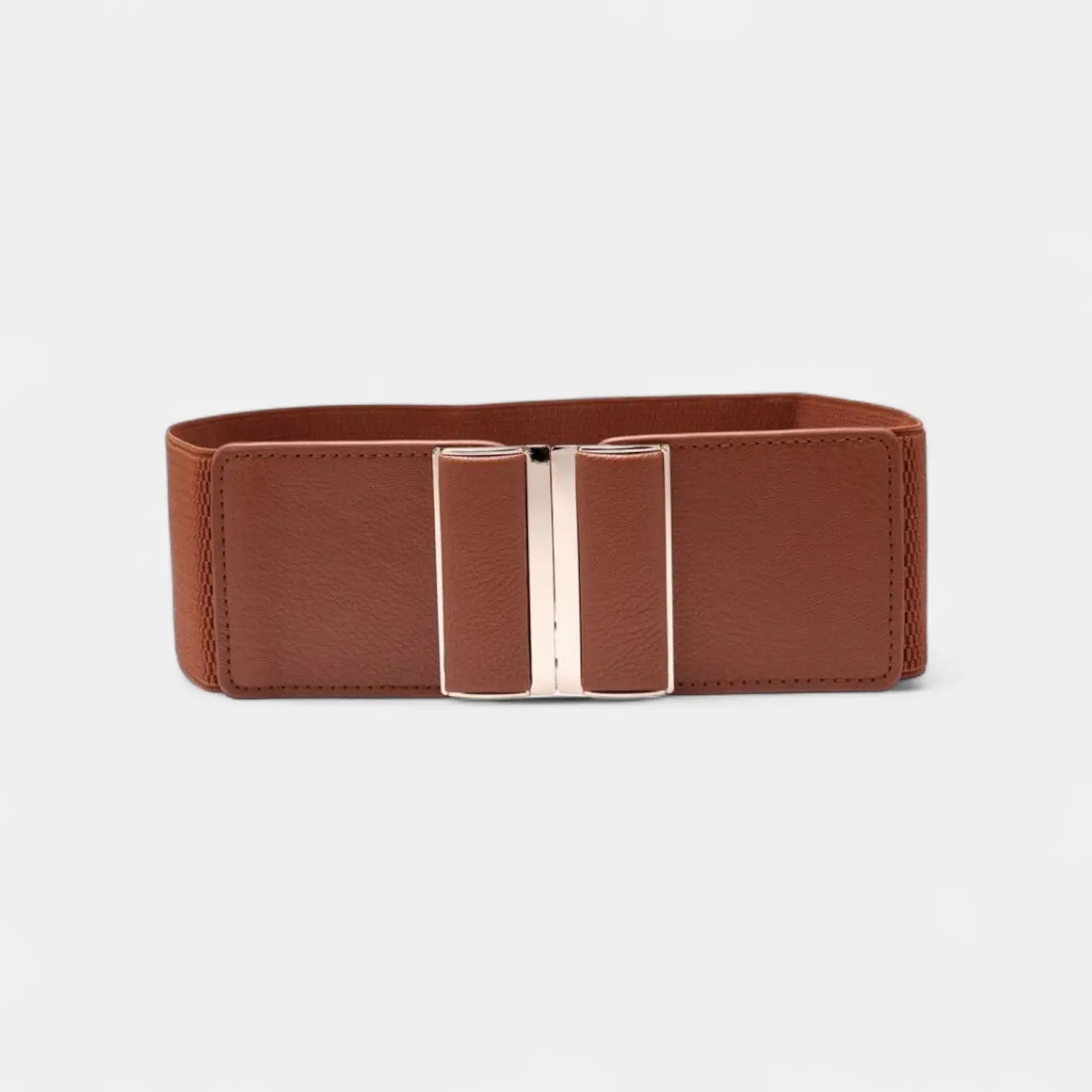 Wide Elastic Belt Women's High Waist Gold Buckle | Dorvan | Beltary