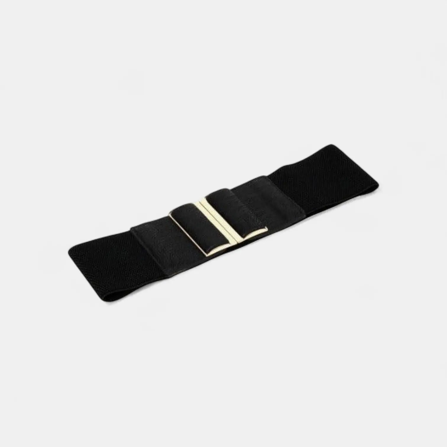 Wide Elastic Belt Women's High Waist Gold Buckle | Dorvan | Beltary
