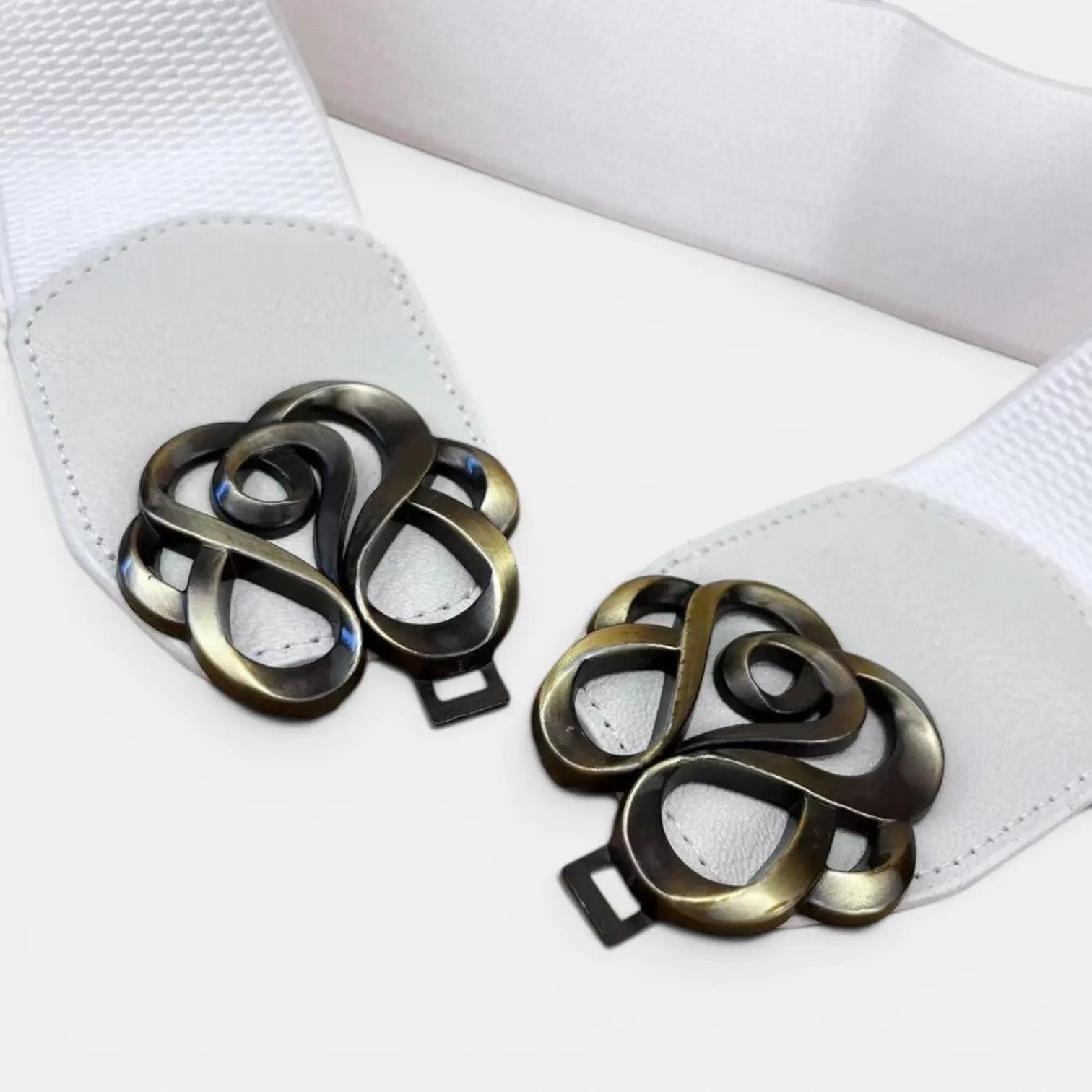 Wide Elastic High Waist Belt for Women Floral Buckle | Tolvex | Beltary
