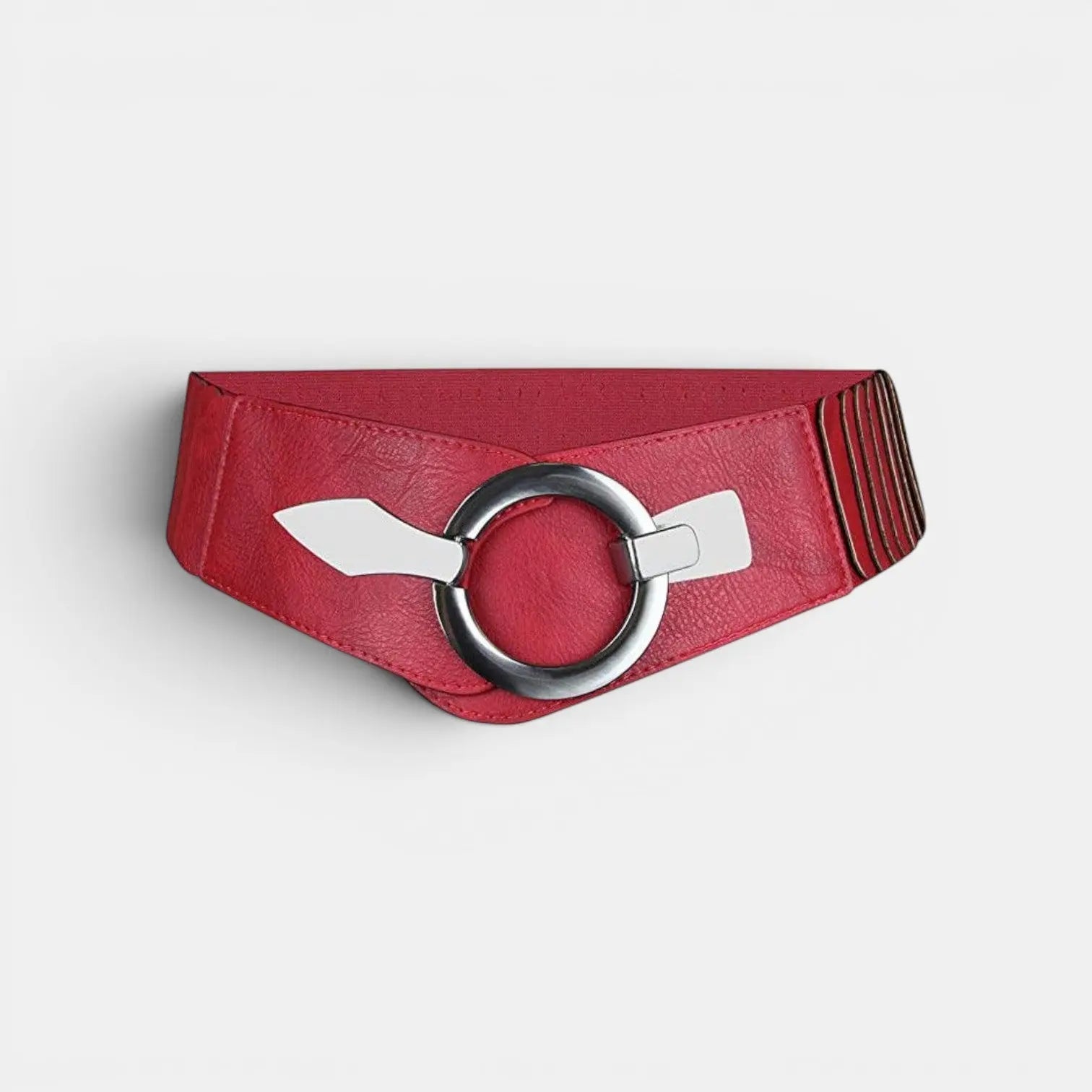 Wide Elastic High Waist Belt for Women Round Buckle | Helvox | Beltary