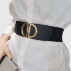 Wide Elastic High Waist Belt Hook Buckle Women's | Tolvex | Beltary